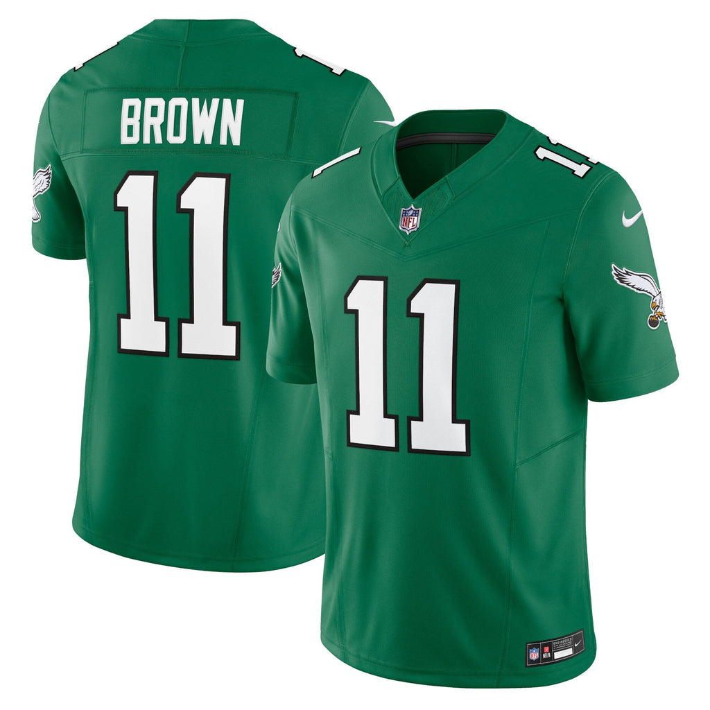 Philadelphia Eagles A.J. Brown Kelly Green Vapor F.U.S.E. Limited Jersey