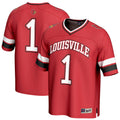 #1 Louisville Cardinals Lightweight Collegiate Football Fashion Jersey - Red