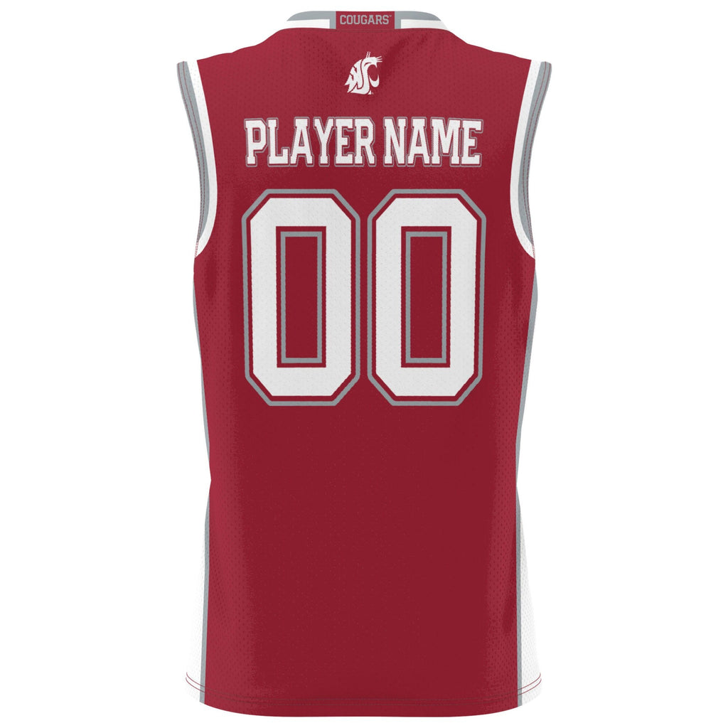 Washington State Cougars NIL Pick-A-Player Basketball Jersey - Crimson