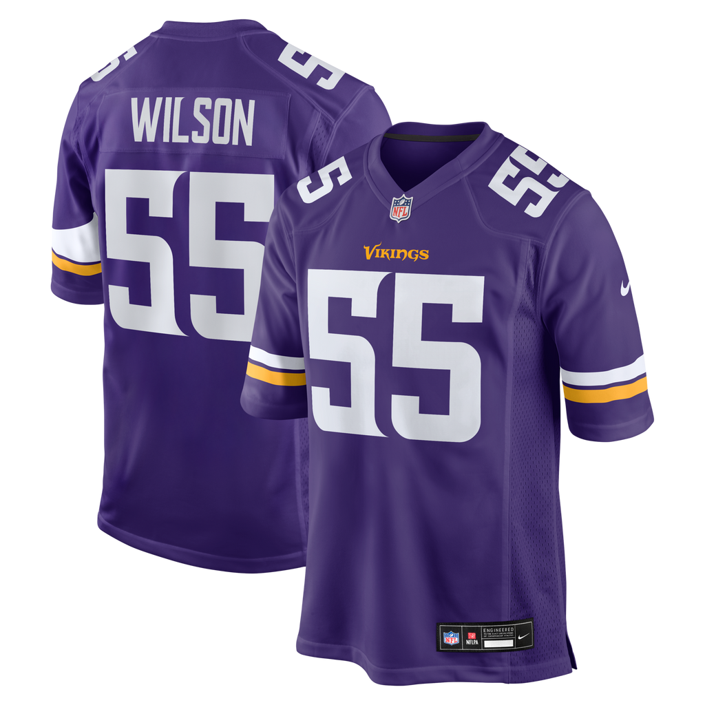 Minnesota Vikings Eric Wilson Purple Team Game Jersey