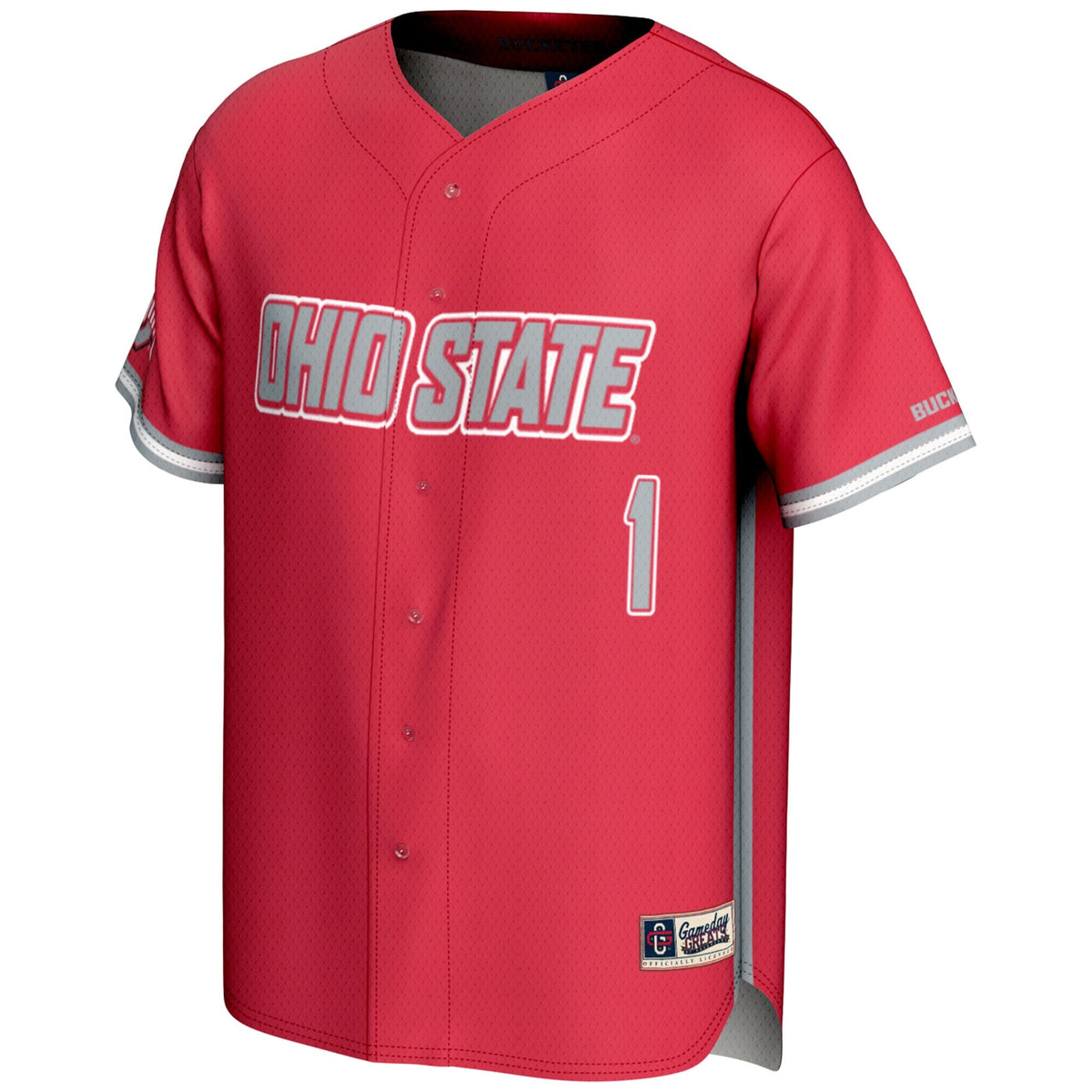 #1 Ohio State Buckeyes Lightweight Baseball Jersey - Scarlet