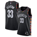 Brooklyn Nets 2025/26 City Edition Swingman Jersey - Black - Nic Claxton