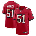 Tampa Bay Buccaneers David Walker Red Team Game Jersey