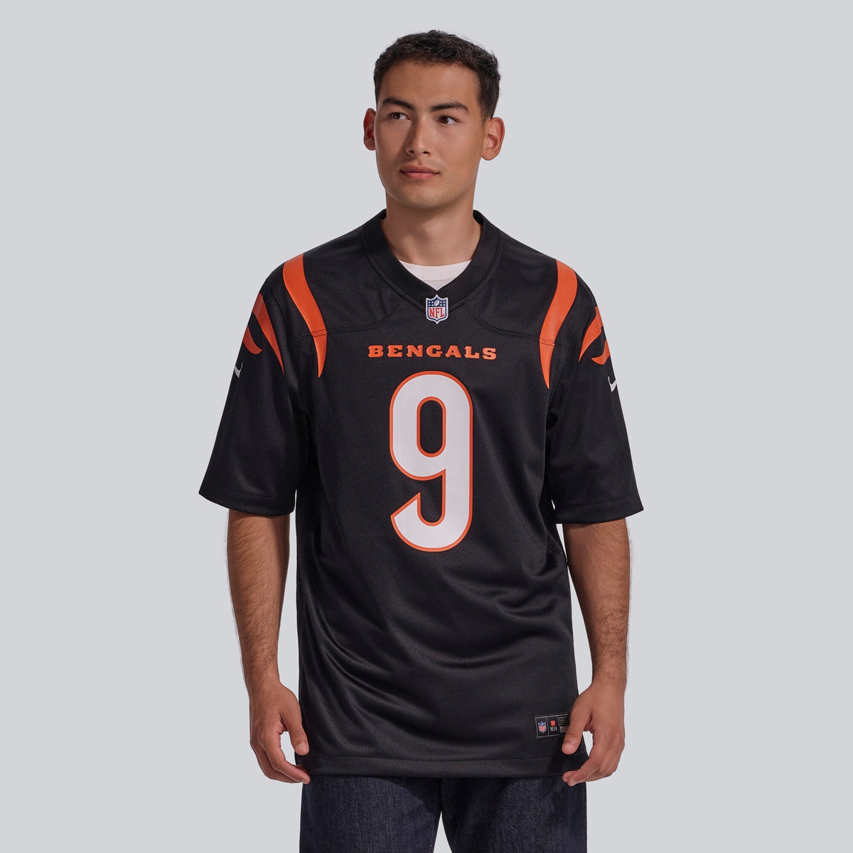 Cincinnati Bengals Joe Burrow Black Player Game Jersey