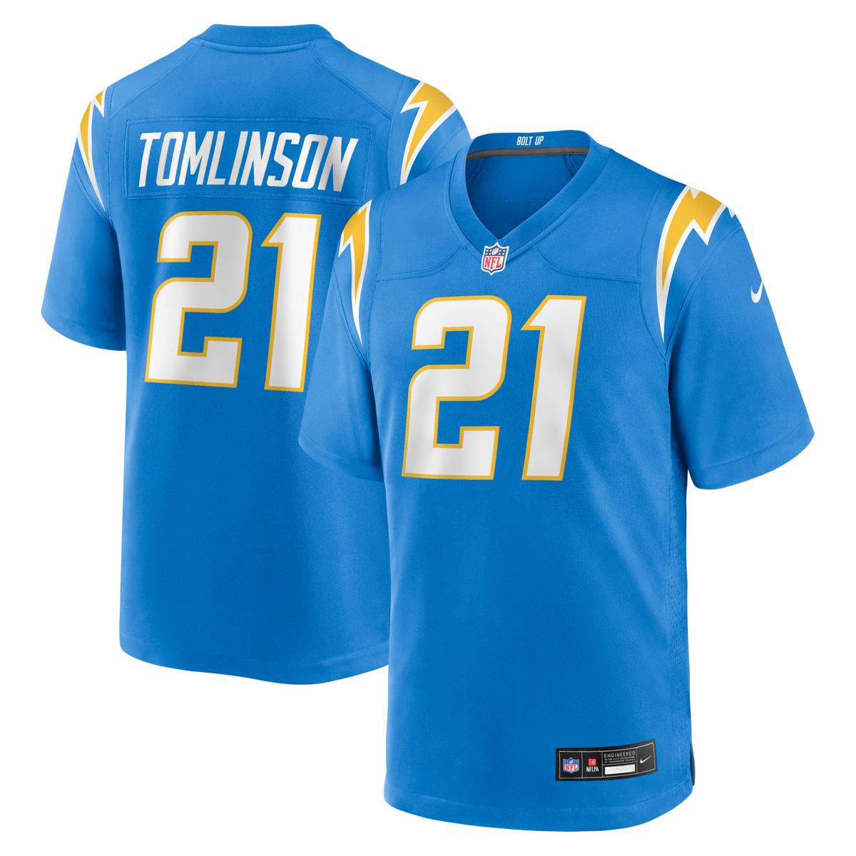 Los Angeles Chargers LaDainian Tomlinson Powder Blue Game Retired Player Jersey