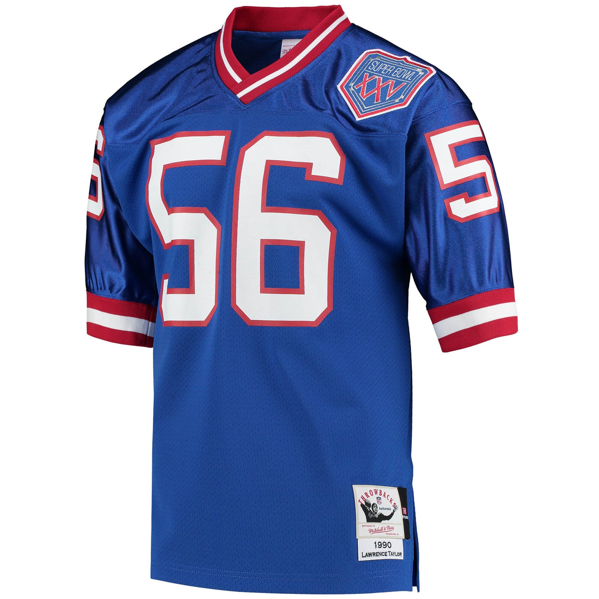 New York Giants 1990 Lawrence Taylor Royal Authentic Throwback Retired Player Jersey