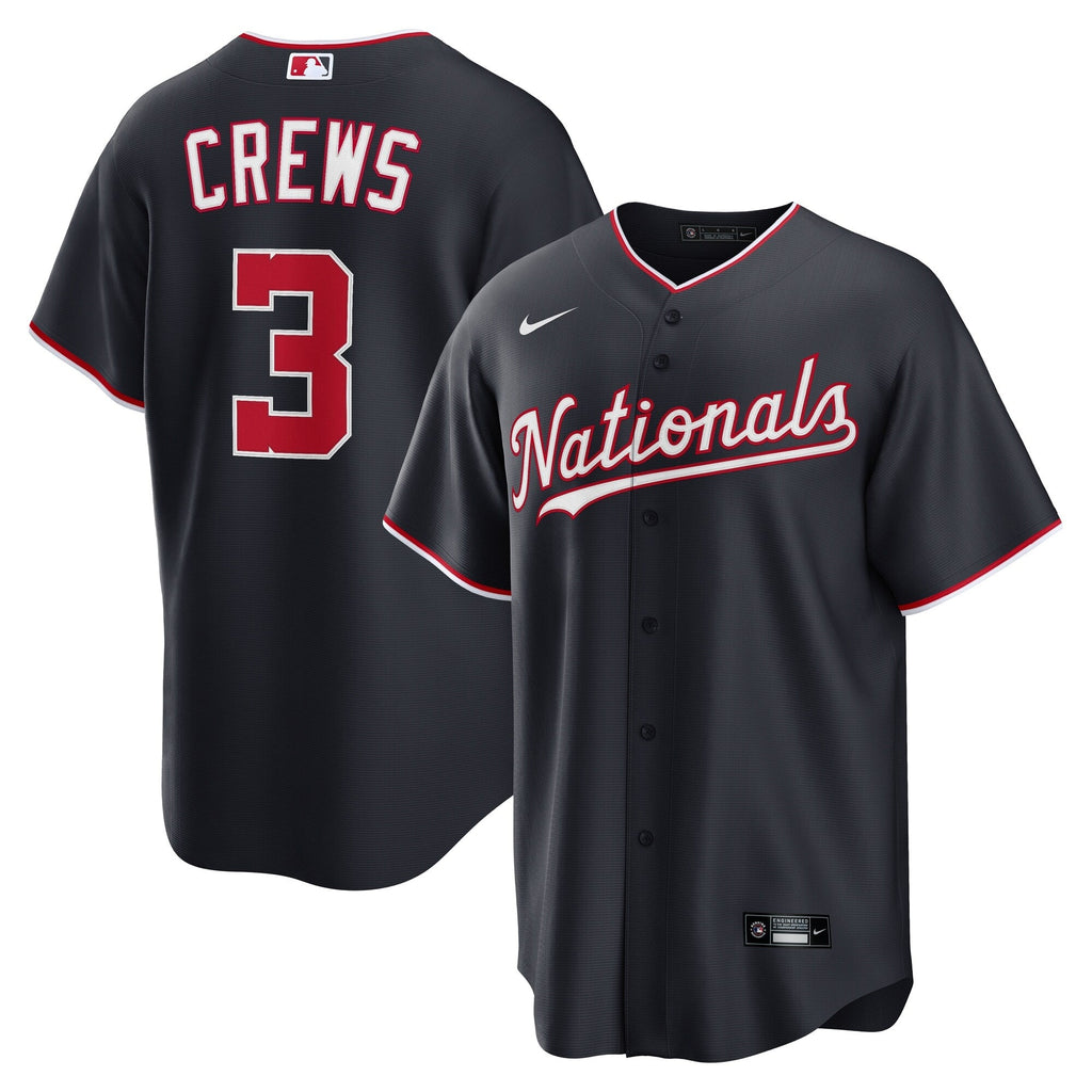 Washington Nationals Dylan Crews Navy Alternate Replica Jersey