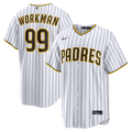 San Diego Padres Gage Workman White Home Replica Jersey