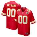 Kansas City Chiefs Red Custom Game Jersey