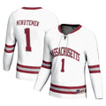 #1 UMass Minutemen Hockey Fashion Jersey - White