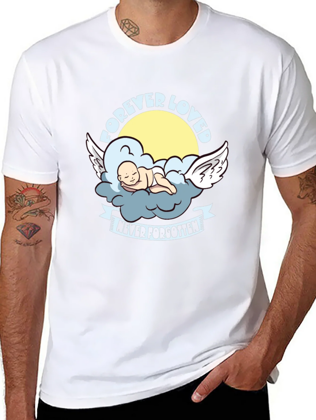 Forever Loved Baby Angel Graphic Tee