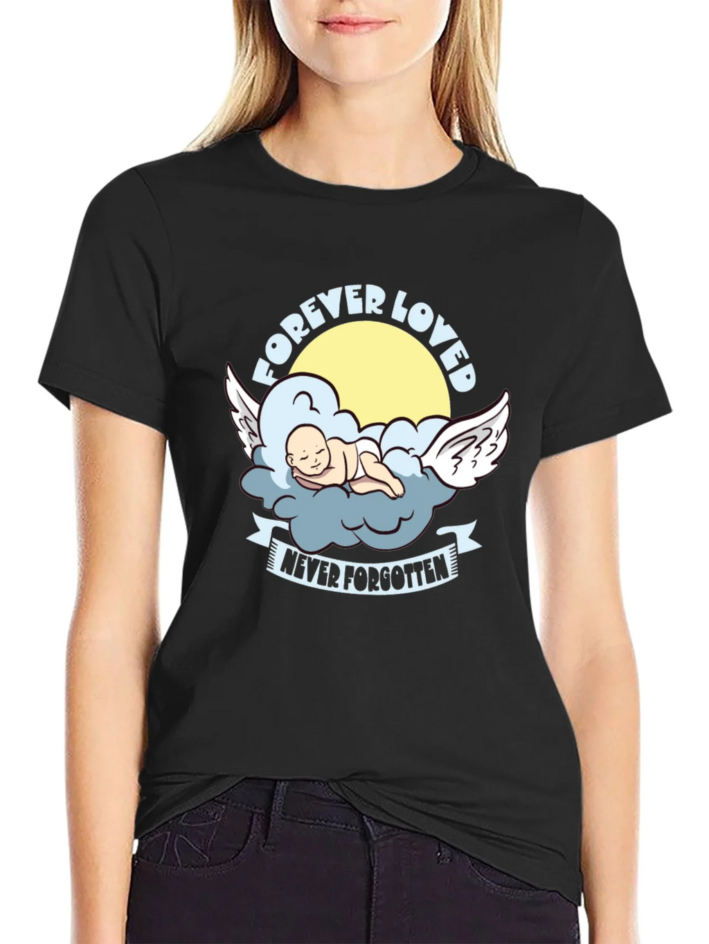 Forever Loved Baby Angel Graphic Tee