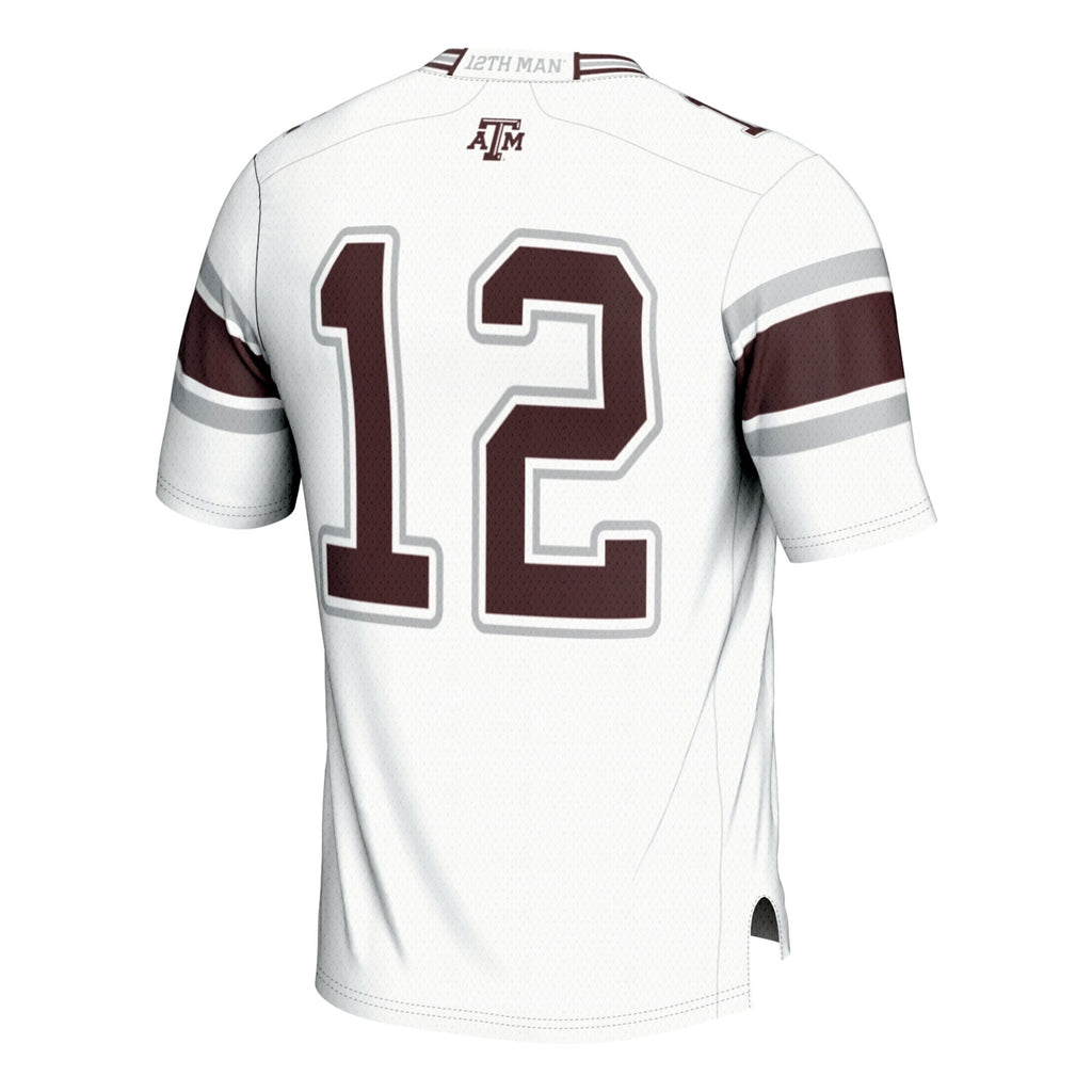 #12 Texas A&M Aggies Football Lightweight Fashion Jersey - White