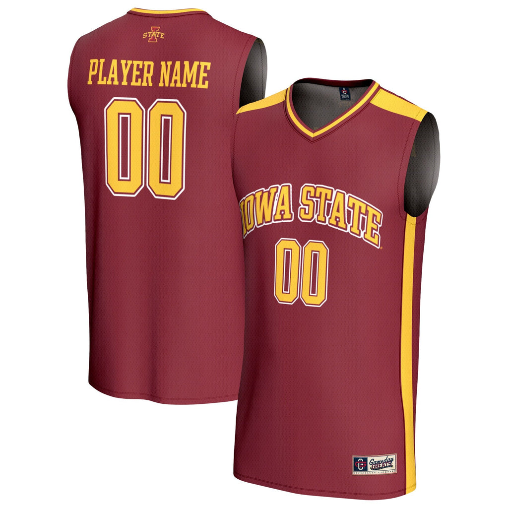Iowa State Cyclones Lightweight Collegiate Basketball NIL Pick-A-Player Fashion Jersey - Cardinal