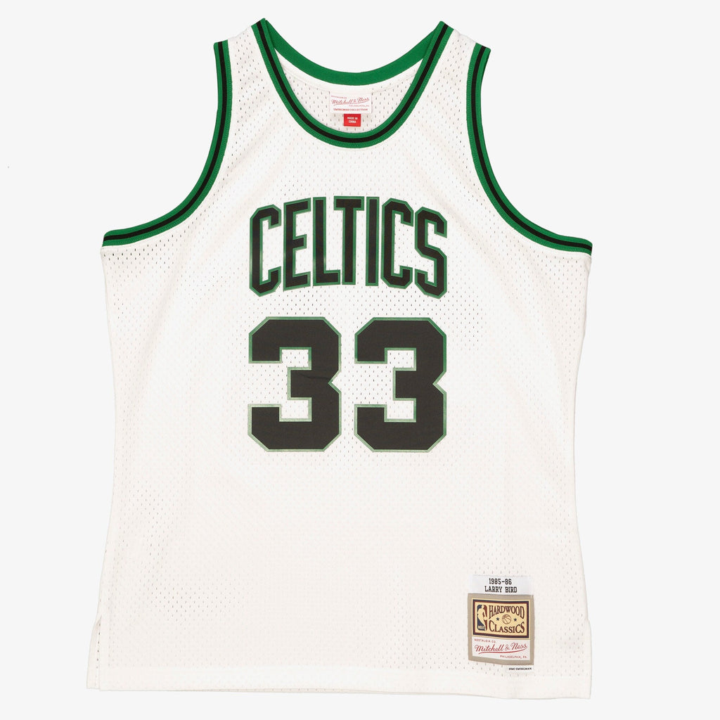 Boston Celtics Larry Bird 1985 Reload Swingman Authentic Jersey - White