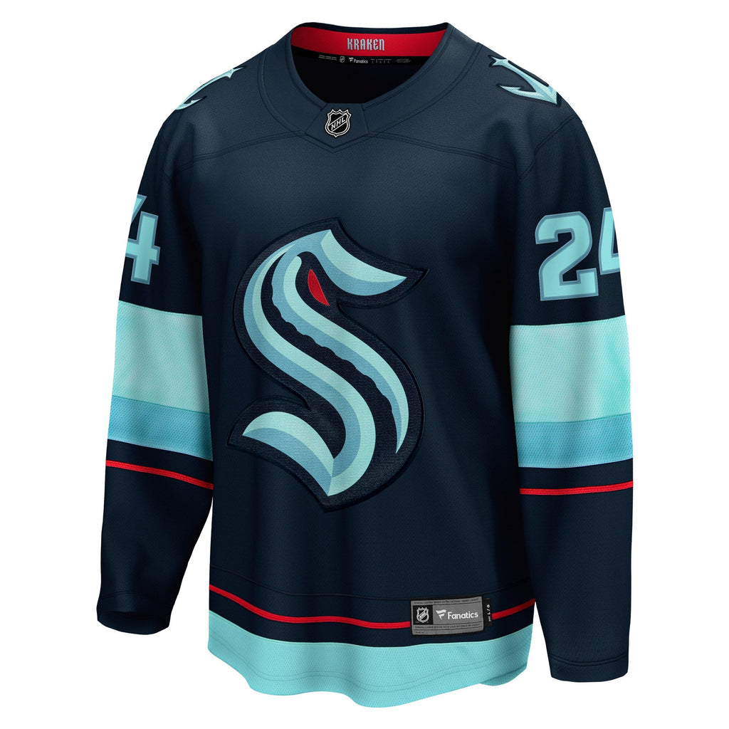 Seattle Kraken Jamie Oleksiak Deep Sea Blue Home Breakaway Player Jersey