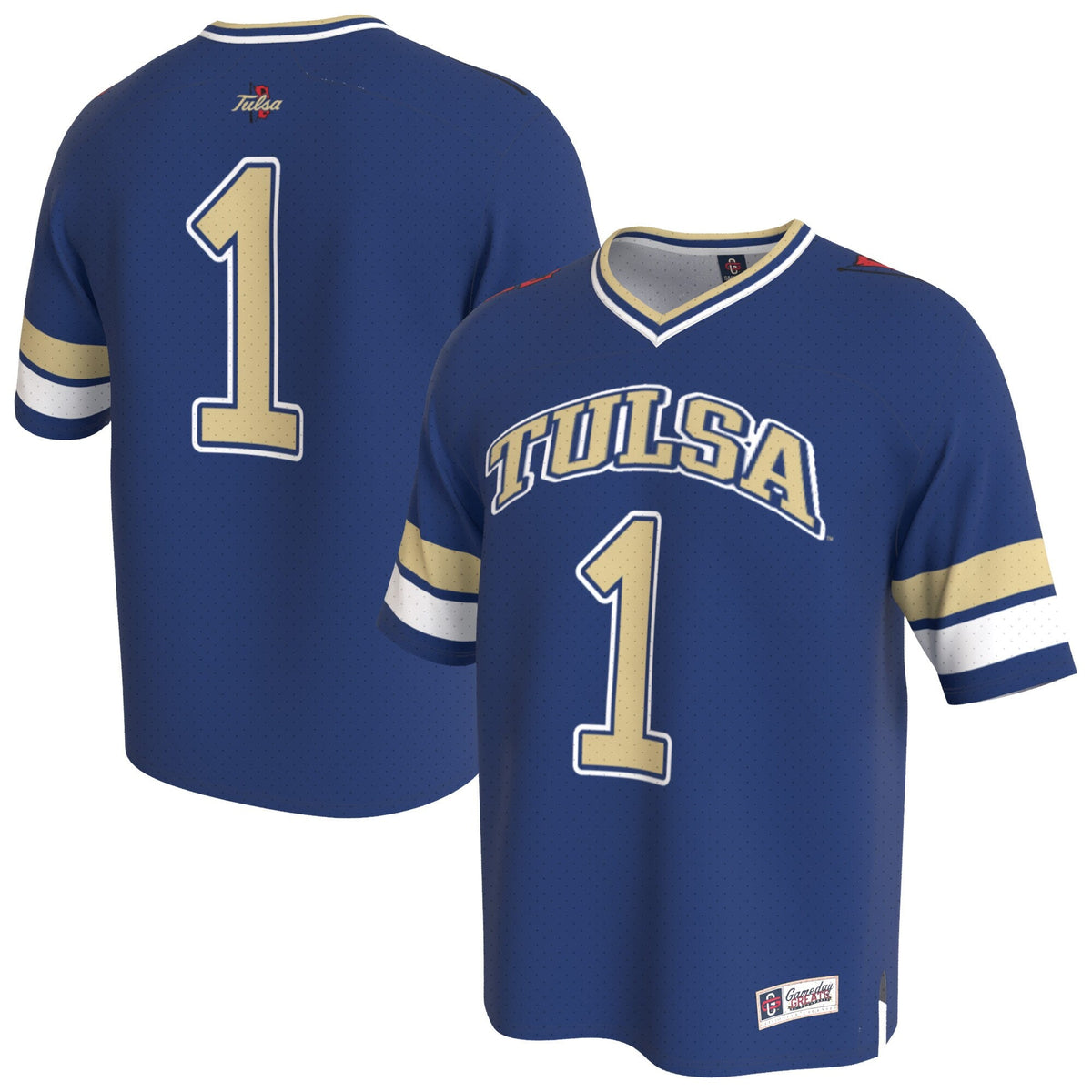 Tulsa Golden Hurricane Lightweight Collegiate Football Fashion Jersey - Royal