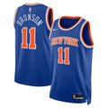 New York Knicks Icon Edition Swingman Jersey - Blue - Jalen Brunson