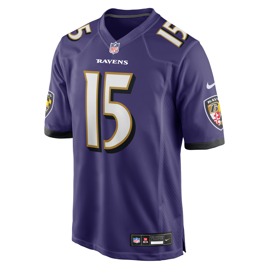 Baltimore Ravens Cooper Rush Purple Team Game Jersey