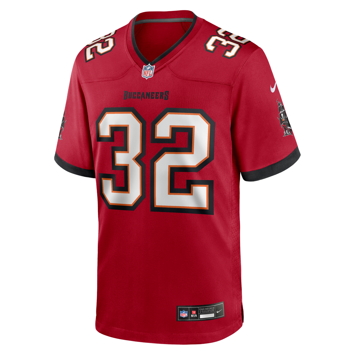 Tampa Bay Buccaneers James Wilder Red Game Retired Player Jersey