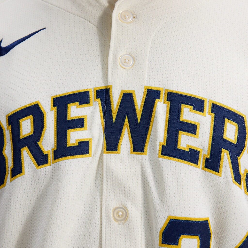 Milwaukee Brewers William Contreras Cream Home Limited Player Jersey