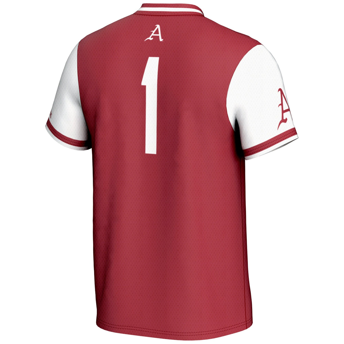 #1 Arkansas Razorbacks Lightweight Softball Jersey - Cardinal