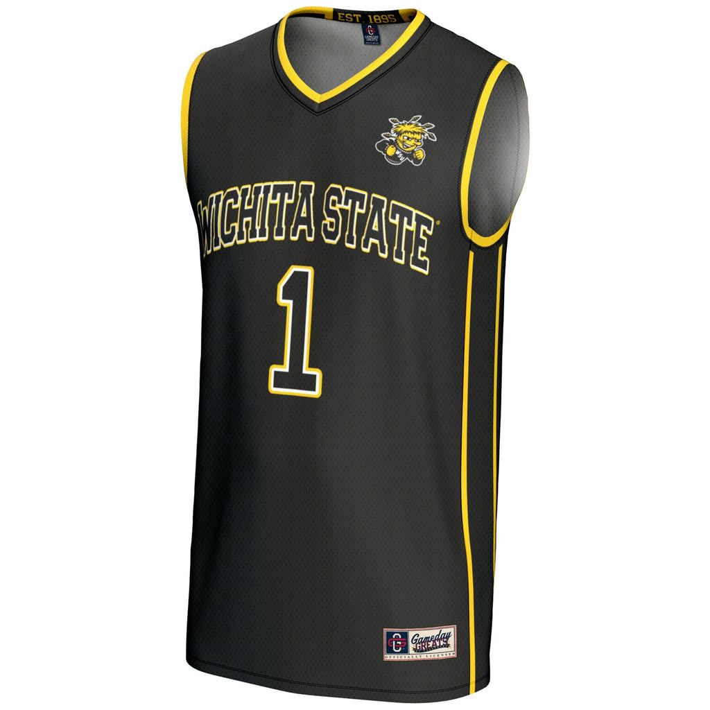 Wichita State Shockers #1 Basketball Jersey - Black