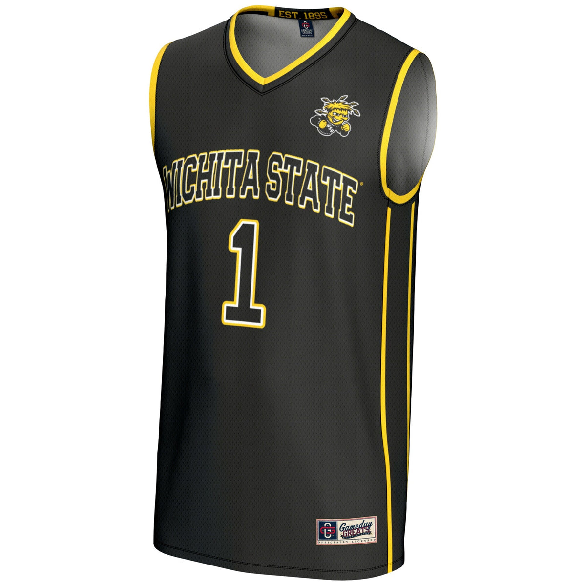 Wichita State Shockers #1 Basketball Jersey - Black