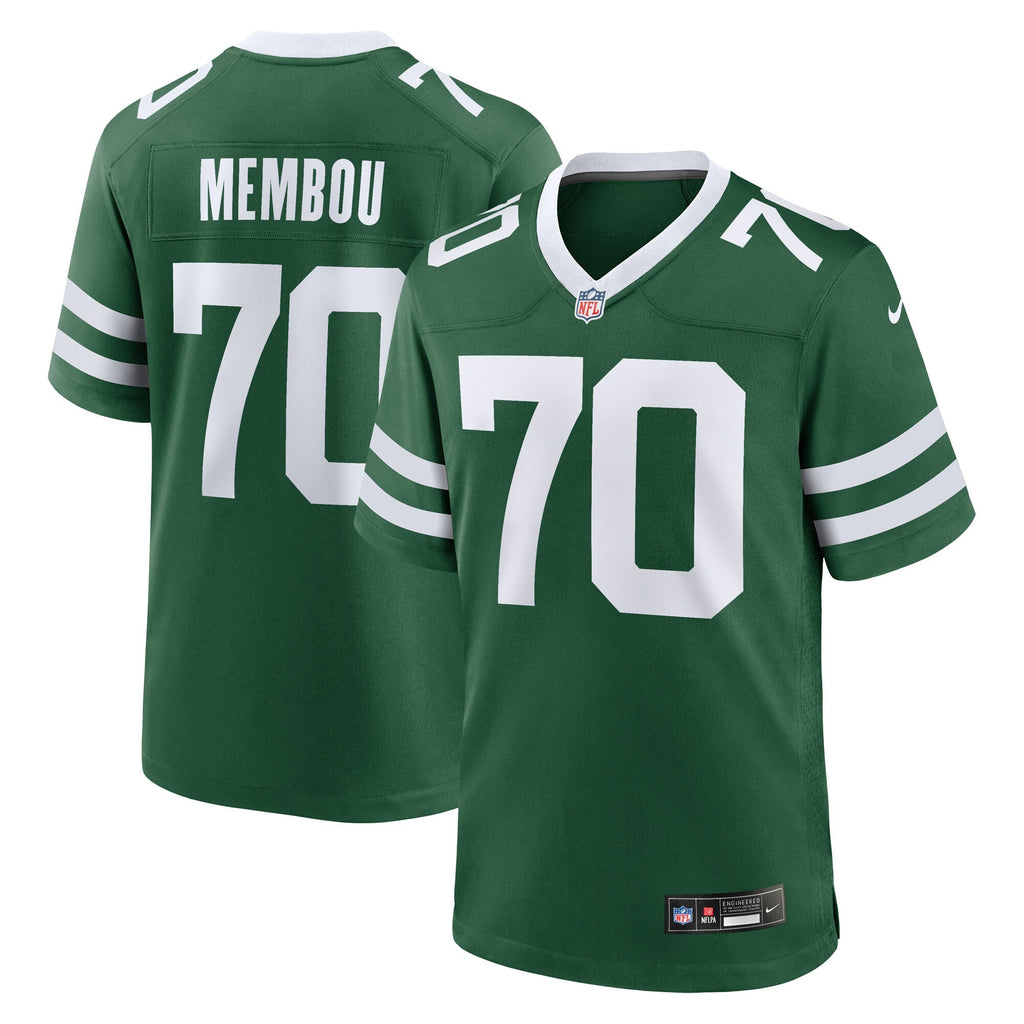 New York Jets Armand Membou Green Team Game Jersey