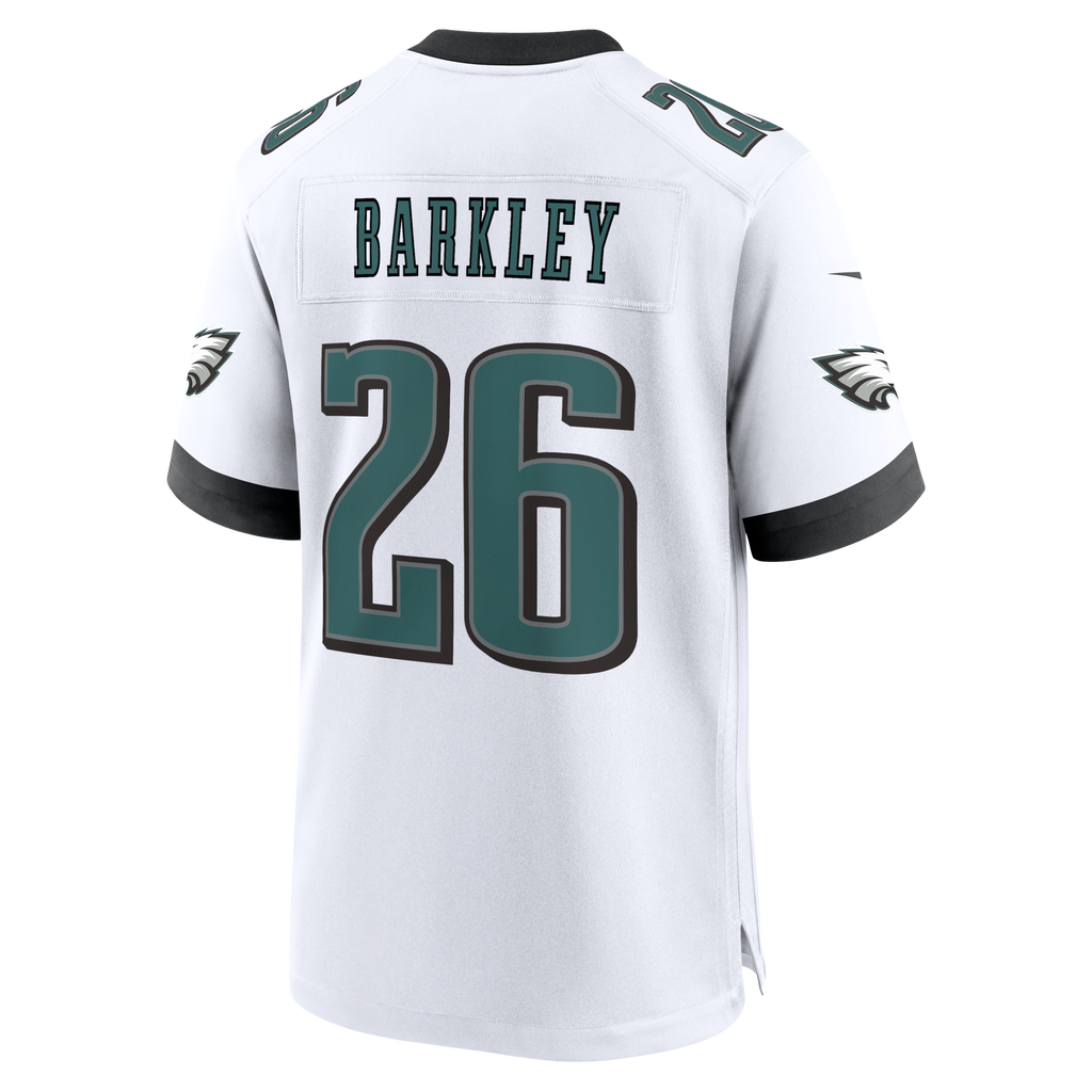 Philadelphia Eagles Saquon Barkley White Game Jersey
