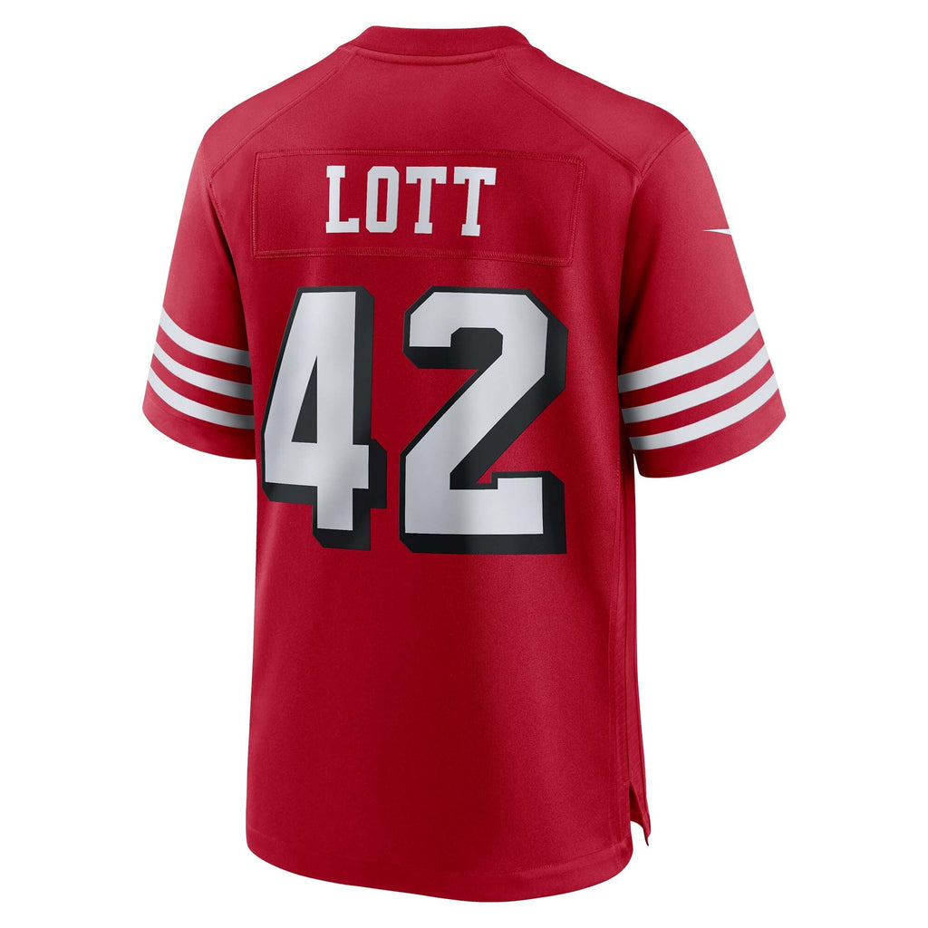 San Francisco 49ers Ronnie Lott Scarlet Retired Player Alternate Game Jersey