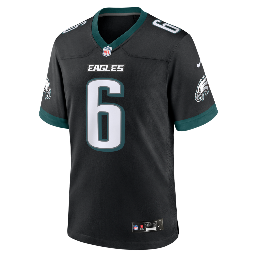 Philadelphia Eagles DeVonta Smith Black Alternate Game Jersey