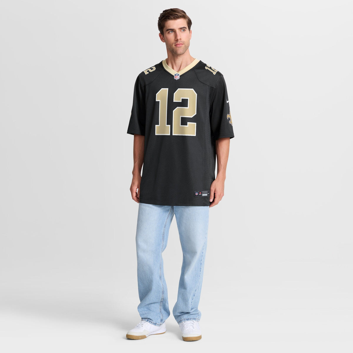 New Orleans Saints Chris Olave Black Player Game Jersey
