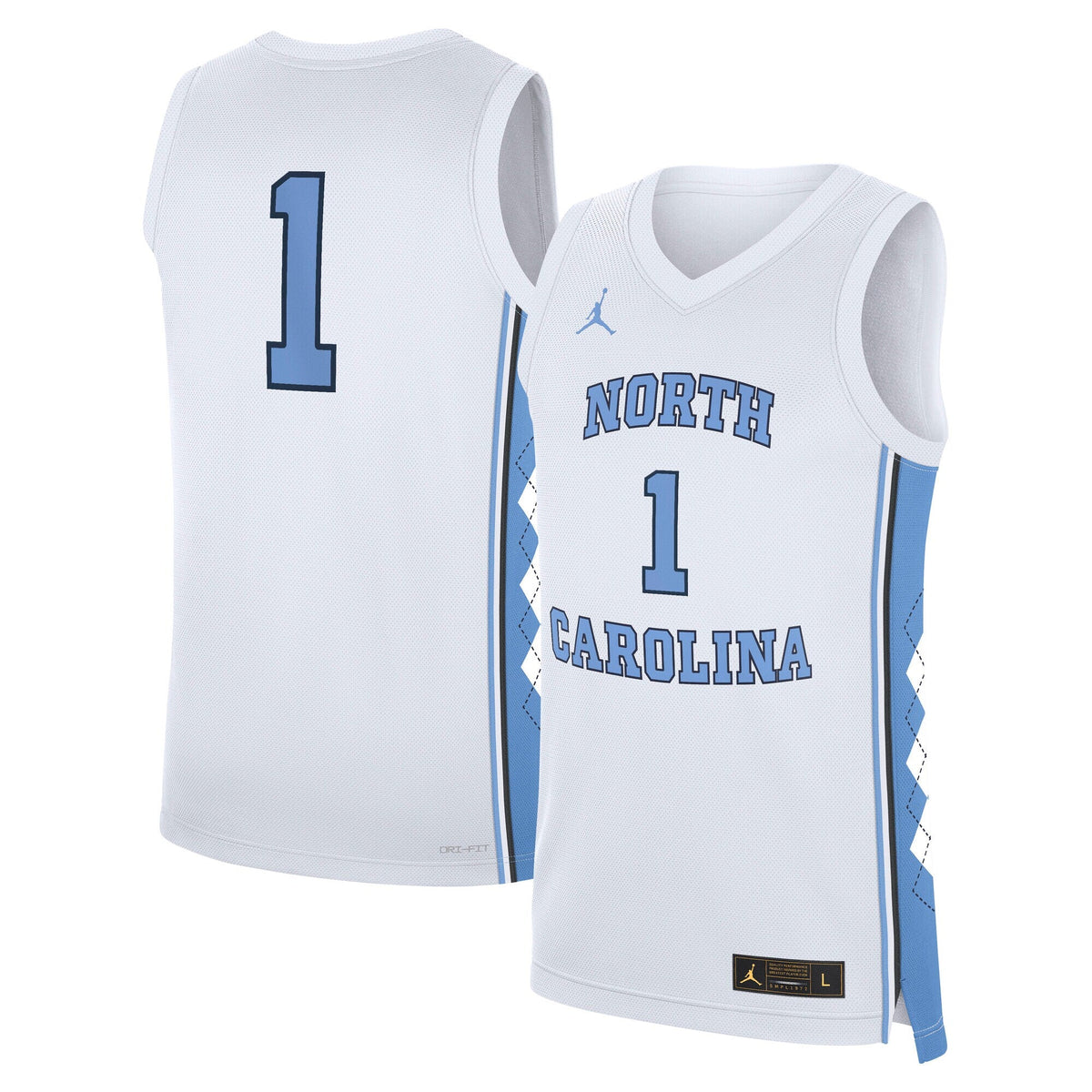 North Carolina Tar Heels Home Replica Basketball Jersey - White