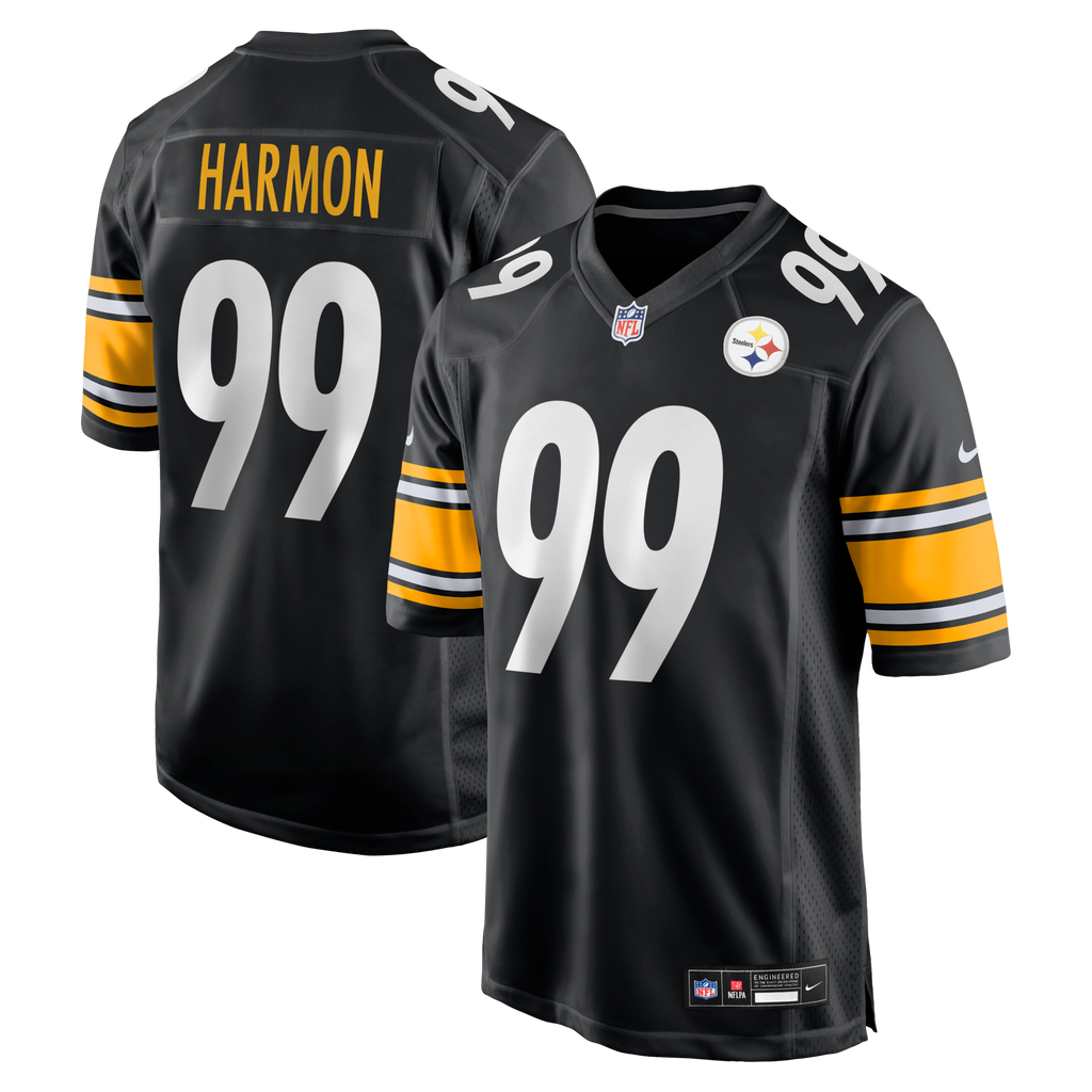 Pittsburgh Steelers Derrick Harmon Black Game Player Jersey