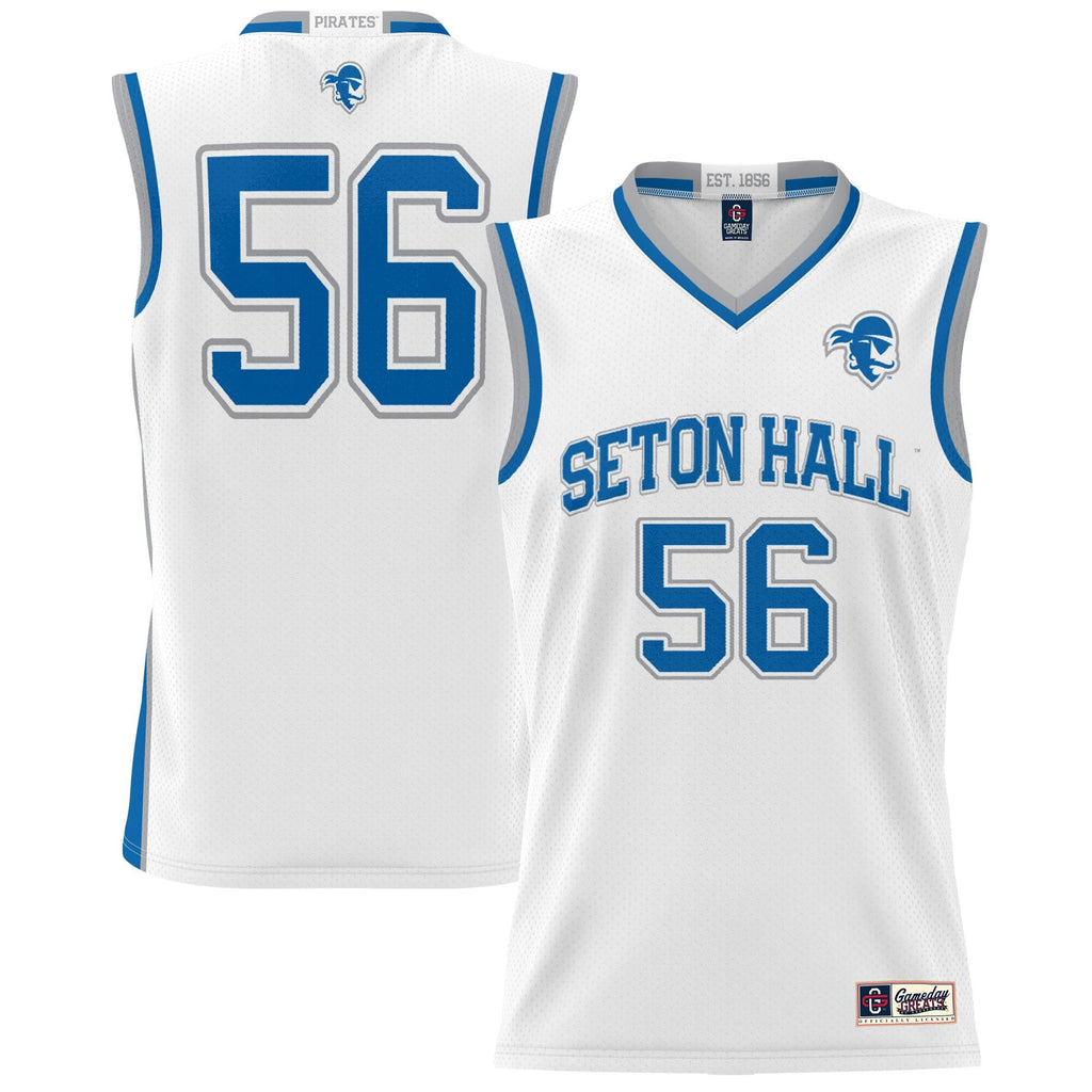#56 Seton Hall Pirates Lightweight Basketball Jersey - White