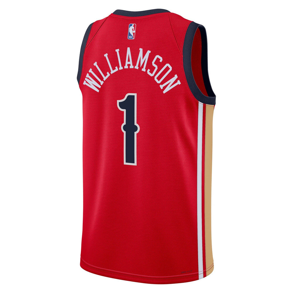 New Orleans Pelicans Statement Edition Swingman Jersey - Red - Zion Williamson