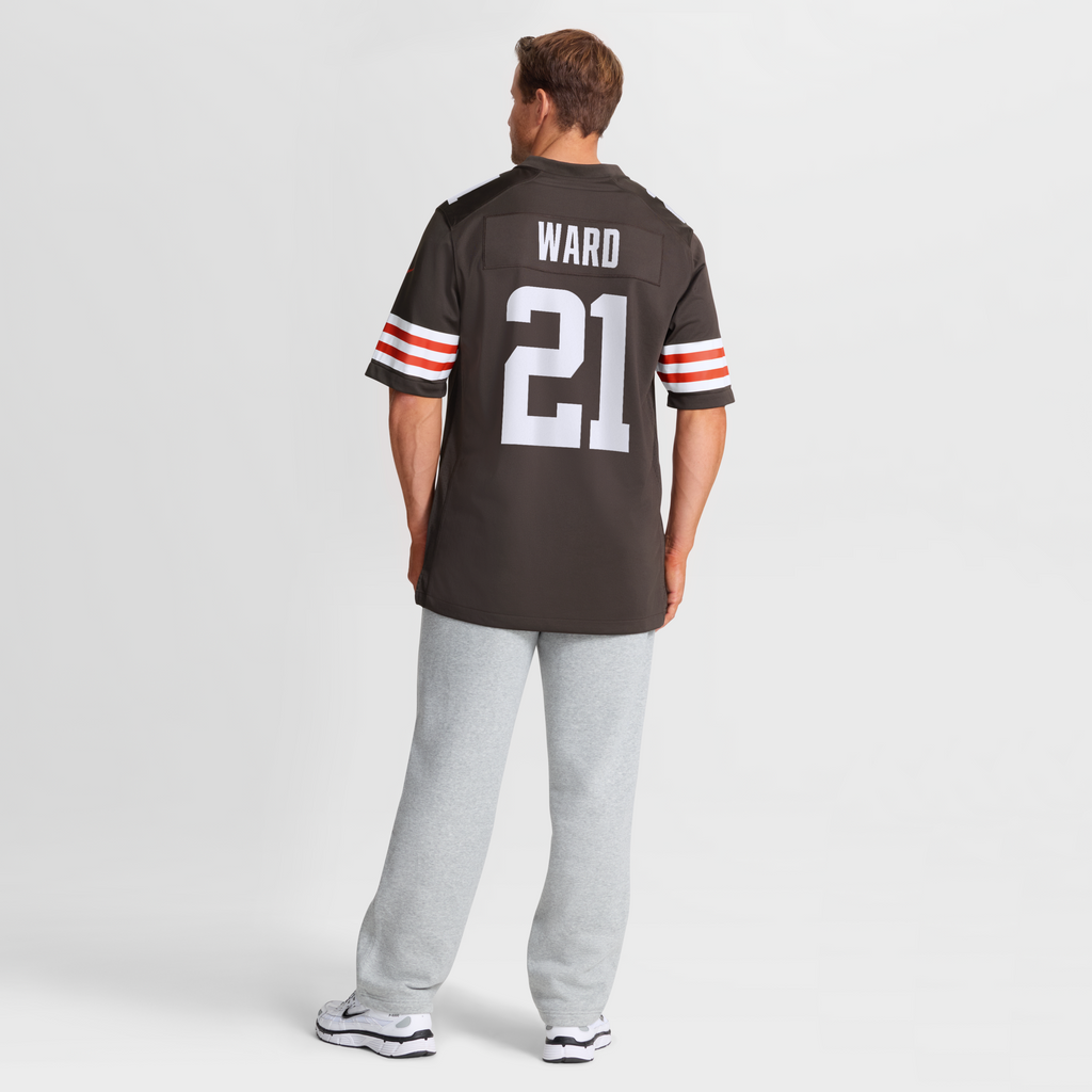 Cleveland Browns Denzel Ward Brown Player Game Jersey