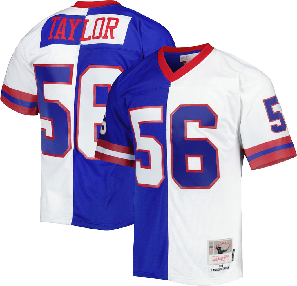 New York Giants Lawrence Taylor Royal/White 1986 Split Legacy Replica Jersey