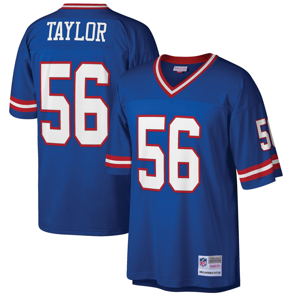 New York Giants Lawrence Taylor Royal Big & Tall 1986 Retired Player Replica Jersey