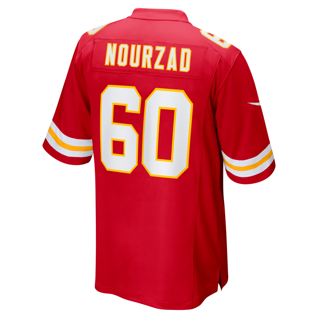 Kansas City Chiefs Hunter Nourzad Red Game Jersey