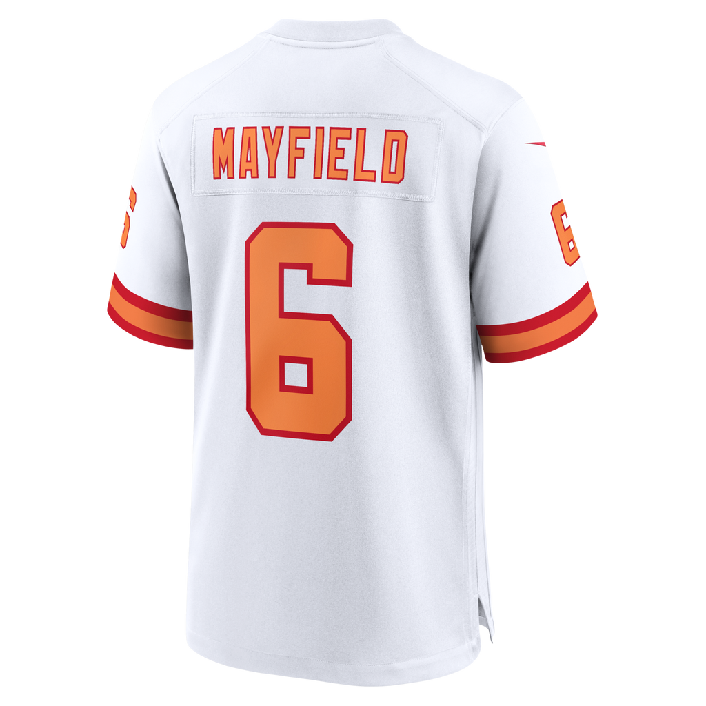 76 Tampa Bay Buccaneers Baker Mayfield White Player Game Jersey