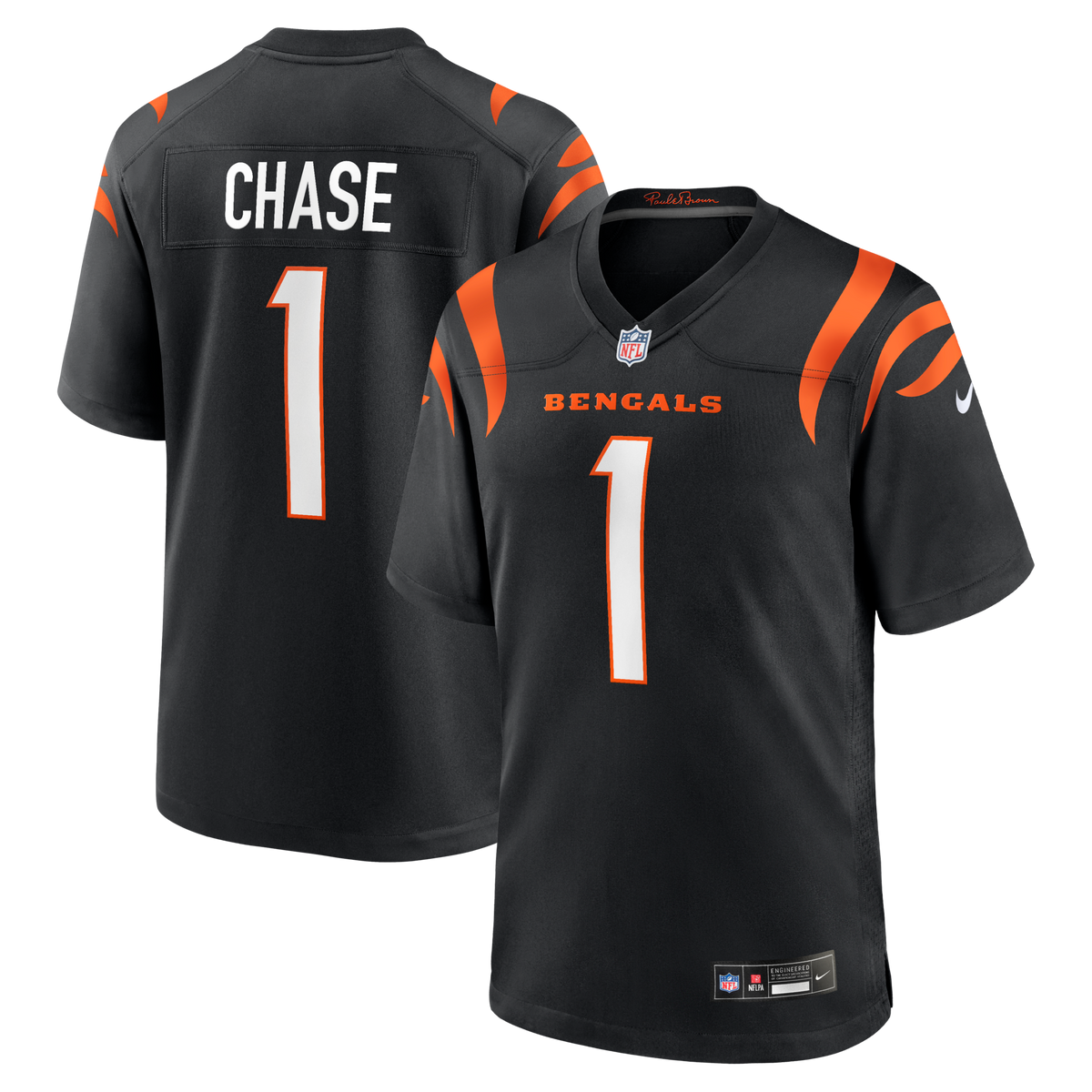 Cincinnati Bengals Ja'Marr Chase Black Game Jersey