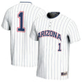 #1 Arizona Wildcats Lightweight Softball Fashion Jersey - White