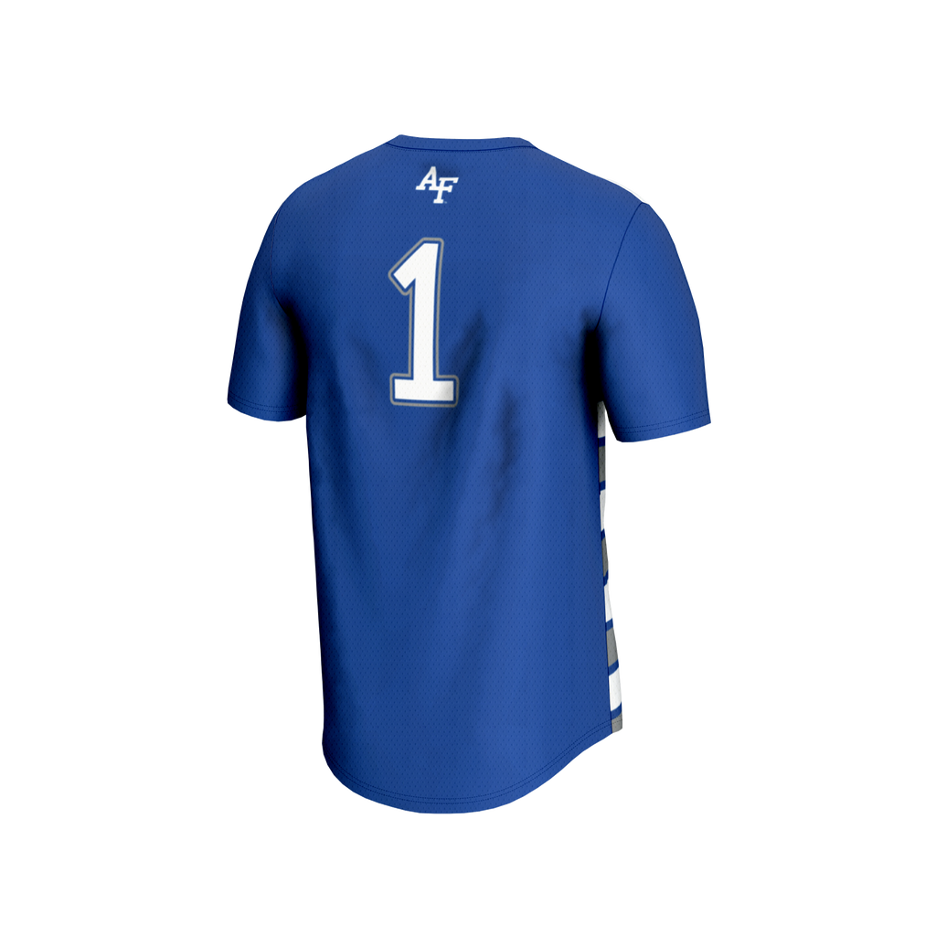 #1 Air Force Falcons Lightweight Soccer Fashion Jersey - Royal