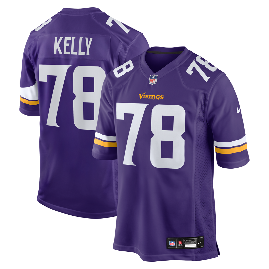 Minnesota Vikings Ryan Kelly Purple Team Game Jersey