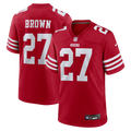 San Francisco 49ers Ji'Ayir Brown Scarlet Team Game Jersey