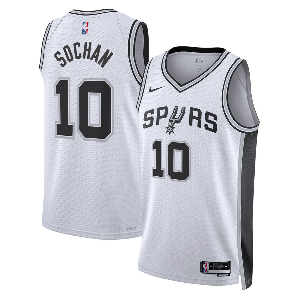 San Antonio Spurs Association Edition Swingman Jersey - White - Jeremy Sochan