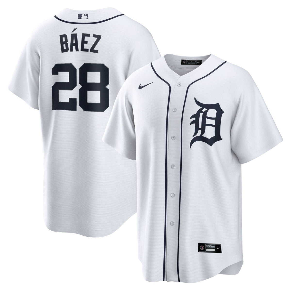 Detroit Tigers Javier Baez White Home Replica Player Jersey
