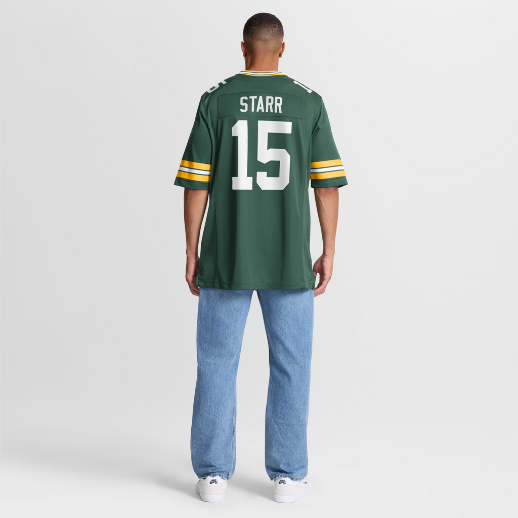 Green Bay Packers Bart Starr Green Game Retired Player Jersey